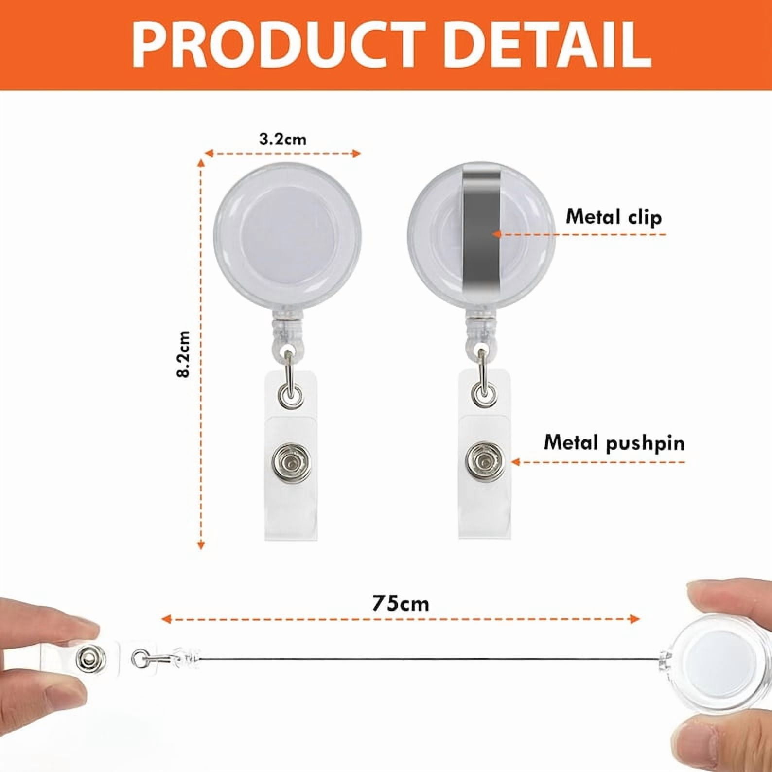 TiniDecor Alien UFO Possum Badge Reel, Retractable Acrylic ID Holder, Cute Gift for Healthcare Workers