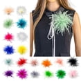 thumbnail image 4 of Osdhezcn Dress Accessories Ostrich Feather Material Corsage Pin Feather Lapel Pins, 4 of 19