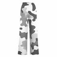 thumbnail image 4 of Blmnix Business Casual Pants for Women Camouflage Pants Palazzo Plus Size Leggings Long Baggy Wide-Leg High Wide Leg Scrub Pants for Women,M, 4 of 5