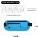 thumbnail image 2 of Hukapapa Bolsillo de nailon para correr al aire libre, bolsillo multifuncional para pasaporte de viaje, azul, 2 of 5