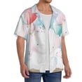 thumbnail image 2 of Fotbe Cute Elephant Camisa Estampada de Manga Corta para Hombre, Casual de Verano, Estilo Playero, Sin Arrugas-4X-Large, 2 of 5