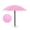 Pink, variant on Mini Printed Umbrella Car Mobile Phone Umbrella Owner Sunshade Car Navigation Sunscreen Opposition-reflective Small Umbrella Suitable for
