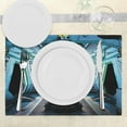 thumbnail image 3 of Ambesonne Outer Space Place Mats Set of 4, Ship Station Base, Standard Size, Blue Black Orange, 3 of 6