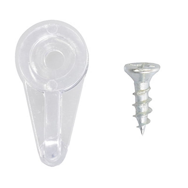 soporte retenedor 2.5 x 1.2 cm transparente 18 piezas