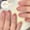 B, variant on 24PCS Medium Oval Press On Nails, Gradient Solid Gloss Full Cover Acrylic Fake Nails Reusable Glue On False Nail Tips for Minimalist Daily Bridal Wedding Elegant Women Casual Nail Art Decoration