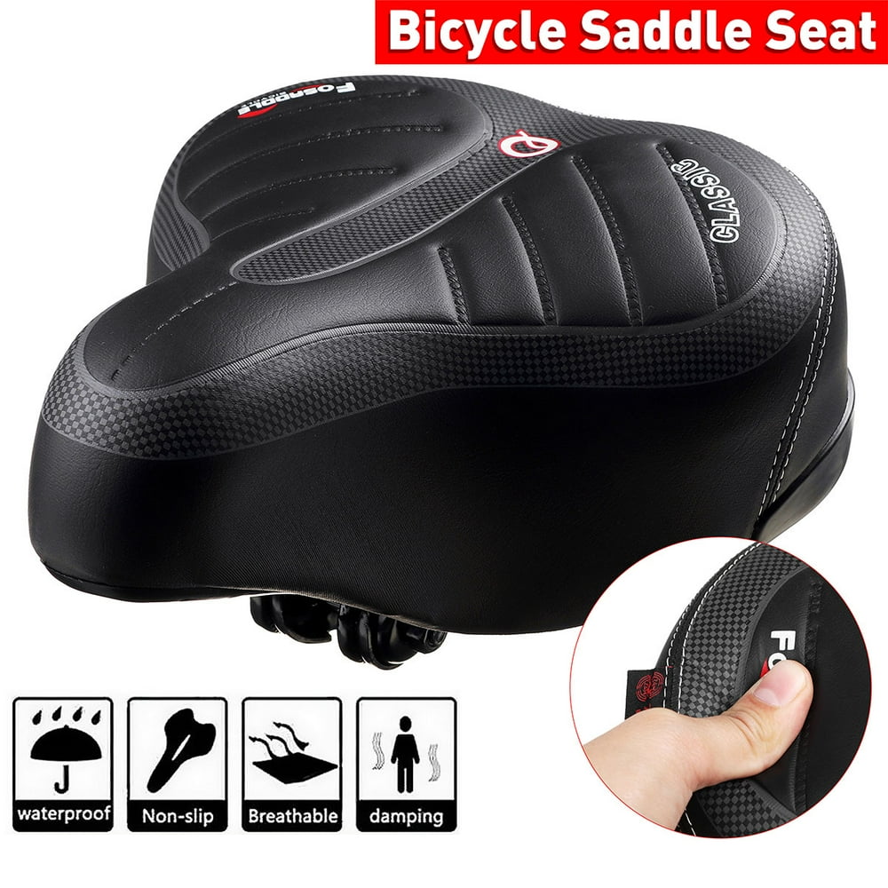 Extra Wide Comfort Bike Seat Wide Big Bum Bike Bicycle Gel Sporty Soft