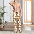 thumbnail image 2 of Naloa Sunflowers And Skull Pajama Pants Men, PJ Bottoms, Sleep & Lounge Pants-Medium, 2 of 6