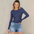 thumbnail image 4 of Womens Long Sleeve Tops 2026 Dressy Casual Fashion Loose Tops Spring Fall Chic Casual Tee, 4 of 5