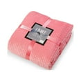 thumbnail image 5 of Pink Embossed Throw Blanket 50X60 100% Polyester, 5 of 5