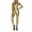 Gold, variant on Women's Metallic Catsuit Bodysuit Zip Front Wet Look Jumpsuit Unitard Sizes M-2X