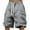 Grey, variant on Men's Cargo Shorts Nylon Ice Silk Cargo Shorts with Pockets Summer Casual Sports Shorts Black L