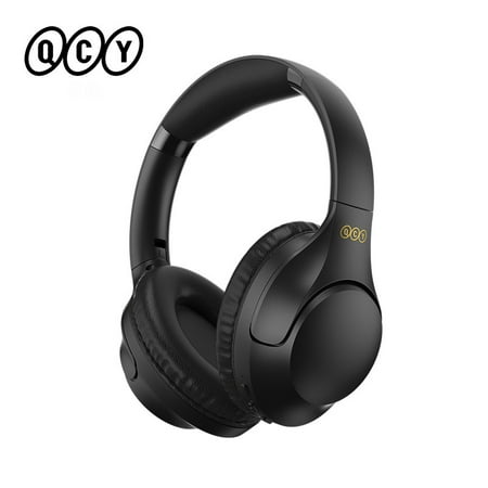 QCY H2 Headworn Bluetooth Headphones with Deep Bass Wireless Bluetooth Headphones for Long Range iOS Security