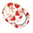 thumbnail image 2 of Disketp Cute Mushroom Stool Covers Round, Super Soft Round Bar Stool Cushion Covers Seat Cushion - 12 Inch, 2 of 7
