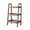 Walnut, variant on Ladder Bookshelf, Solid Oak Wood Standing Shelf 3-Tiers Ladder Bookshelf with Open Storage Floor Bookcase, Side Table for Bathroom, Living Room, Bedroom, Hallway, Patio, Kitchen, Walnut