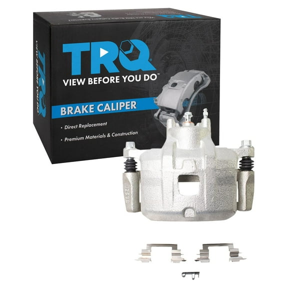 TRQ Front Left Brake Caliper w/Bracket Drivers Side Compatible with 2007-2012 Dodge Caliber