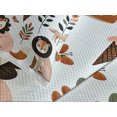 thumbnail image 4 of Ambesonne Woodland Quilted Bedspread Set 3 Pcs, Animals in Boho Colors, Queen Size, Rust Warm Taupe and Blush, 4 of 4