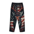 thumbnail image 5 of Daiia Modern USA Deer Head Women's Sleep Pant with Pockets and Drawstring,Pajama Pants-XX-Large, 5 of 9