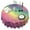 Colorful Tie Dye, variant on Pastel Wave Star Pattern Round Tablecloth 60"x60",Wrinkle Wipeable Table Cloth for Kitchen Dining Room Picnic Patio Party