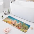 thumbnail image 7 of Cats Coconut Trees Sea Swimsuit Bathroom Rug Non Slip Bathroom Mats Entry Door Soft Carpets for Kitchen Bedroom Living Room 39x20 inch, 7 of 7