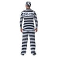 thumbnail image 2 of Men's Plus Size Deluxe Button Down Jailbird Costume, 2 of 4