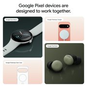 Google Pixel Watch 5 (41mm) Wi-Fi - Android Smartwatch with Domed Display, Comprehensive Health and Fitness Tracking, and Help from Gemini - Satin Pyrite Aluminum Case / Olive Active Band (2nd gen)