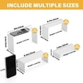 thumbnail image 4 of NEETBU Black Matte Metal Display Stand,8 Pcs 2 Set Display Risers, Metal Rectangular Display Shelf for Showcase, Dessert, Toys, Perfume (8Pcs-Black, L7''x8''x9''), 4 of 6
