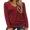 Wine Red, variant on Zeagoo Womens Long Sleeve Shirt V-Neck T Shirt Solid Casual Basic Tops Fall Tees Summer Clothing
