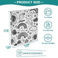 thumbnail image 3 of FORMRS 3 Ring Binder 1.5 inch with Pockets Set of 2 Clip Board 200 Sheets Capacity, Clouds and Suns, 3 of 8