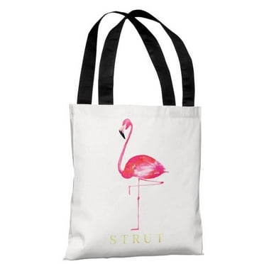Misforstå Vred Orkan Cute Pink Flamingo Tote Bag Deluxe Flamingo Bags - Walmart.com