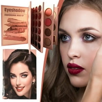 Kokovifyves Makeup Eyeshadow Kit for Women 67 Color Pearlescent Matte Blush Eyebrow Cream Multifunctional Eye Shadow Pallet Makeup