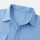 thumbnail image 5 of Hombres Casual Botones Sólidos Playa Doble Bolsillo Turndown Camisa De Manga Corta Blusa Pompotops oipoqjl48362, 5 of 8