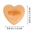 thumbnail image 3 of MasteelfCA 100 Pcs Heart Shaped Brooch Clutches Rubber Badge Tacks Durable Pin Backs, 3 of 7