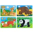 thumbnail image 5 of Rompecabezas de madera, juguete educativo de aprendizaje para niños con caja de hierro WD.WDQZL Hogar, 5 of 5