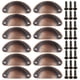 thumbnail image 3 of Tirador de cajón de hierro retro, tirador de armario semicircular, decoración del hogar, 3 of 5