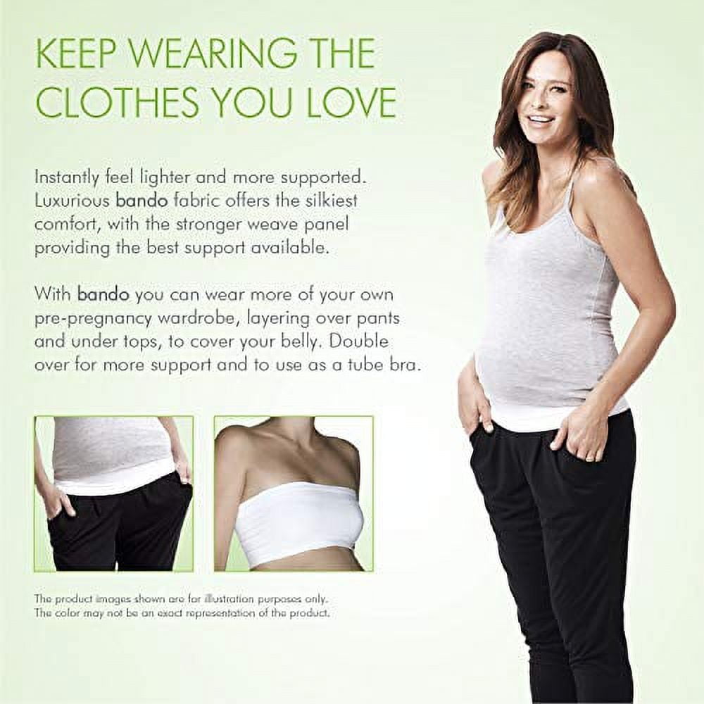Bando Belly Band for Pregnancy, Maternity Pants and Jeans Extender for All  Trimesters and Including Post Pregnancy 