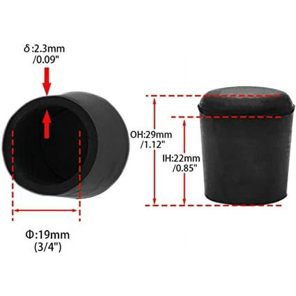 32 Piezas (18-21 Mm) Punta De Silla, Tapas De Goma Para Patas De Silla, Protector De Goma Antideslizante Para Pies De Silla, Para Mesas, Sillas, Sofás Y Otros Muebles | En Línea