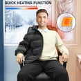 thumbnail image 4 of NOBLEMOOD Black Heated Office Chair w/ 4 Points Massage, Lumbar Support & Footrest for Adult & Child, 4 of 7