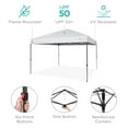 thumbnail image 6 of Best Choice Products 10x10ft Easy Setup Pop Up Canopy w/ 1-Button Setup, Wheeled Case, 4 Weight Bags - White, 6 of 11