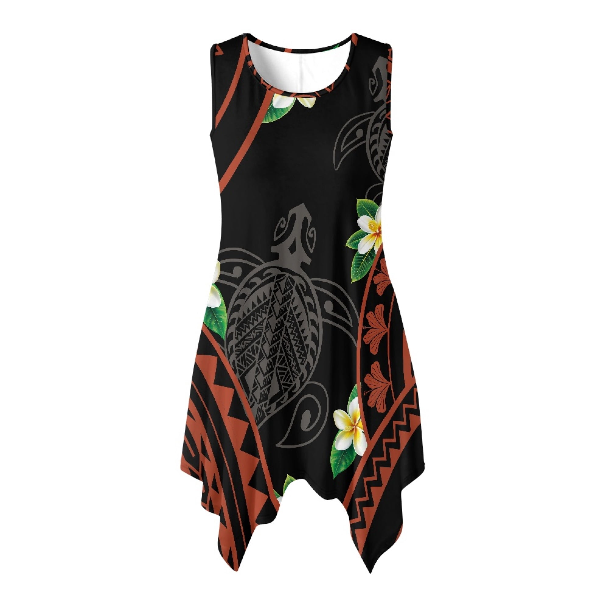 Kirablend Tessa Tropical-Print Tank Midi Dress