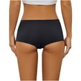 thumbnail image 4 of ibuvkizy Womens Underwear,Panties for Women Soft Stretchy Briefs,Women's Solid Color Mid Waist Comfortable and Breathable Flat Foot Underwear, 4 of 4