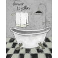 thumbnail image 2 of Robinson, Carol 15x18 White Modern Wood Framed Museum Art Print Titled - Shower Together, 2 of 4