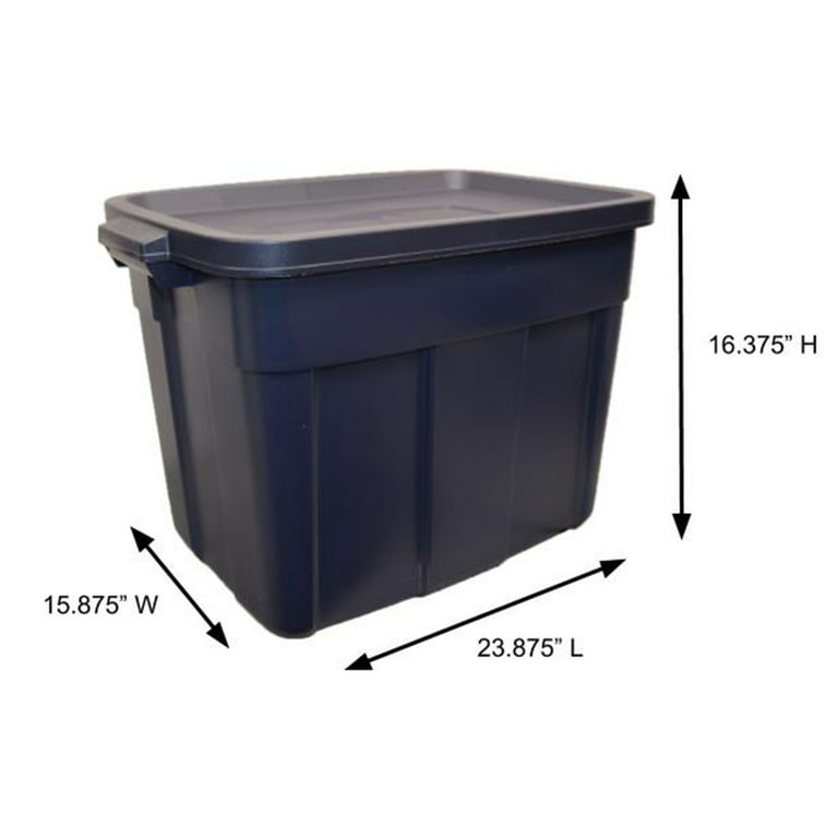 Rubbermaid Roughneck Tote 18 Gallon Storage Container, Heritage Blue (6  Pack), 1 Piece - Fry's Food Stores