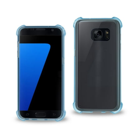 Samsung Galaxy S7 Clear Bumper Case With Air Cushion Protection In Clear Navy