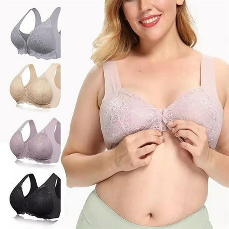 

Padded Bra No Underwire Women s Bra Front Closure 5D Shaping Seamless Push Up M-5XL