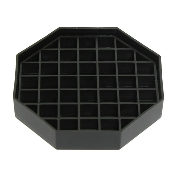 Excellante 4 1/2" DRIP TRAY, PLASTIC, BLACK COLOR IN 4 PC PACK