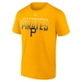 thumbnail image 2 of Men's Majestic Gold Pittsburgh Pirates Fast-Paced T-Shirt, 2 of 3