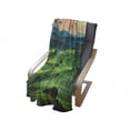thumbnail image 3 of Tuscany Soft Flannel Fleece Throw Blanket, Tuscany Spring Rolling Hills on Sunset Agriculture Farmlands Volterra Italy, Cozy Plush for Indoor and Outdoor Use, 60" x 80", Seafoam Green, by Ambesonne, 3 of 5