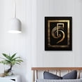 thumbnail image 4 of Nawypu Vintage Music Symbolic Art Print Music Wall Decor - Black Golden Music Notes Music Elements Musical Instrument Canvas Posters - Music Room Decor - Music Wall Art, 4 of 5