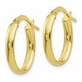 thumbnail image 3 of 10k Yellow Gold Polished Hoop Earrings, 3 of 5