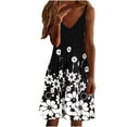thumbnail image 2 of Sundresses for Women Casual Summer - Beach Dresses for Women Casual Summer Sleeveless Knee Length A Line Dress V Neck Cami Floral Vacation Tunic Dress, 2 of 4